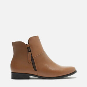 Bota Couro Cano Curto Light Toast