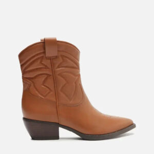 Bota Marrom Cano Curto Western Easy