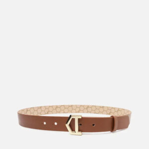 Cinto Caramelo Couro Médio Fivela A Metal