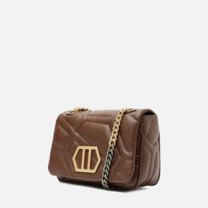 Bolsa Tiracolo Marrom Escura Couro Emma Média