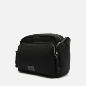 Bolsa Tiracolo Preta Nylon Média Bolso